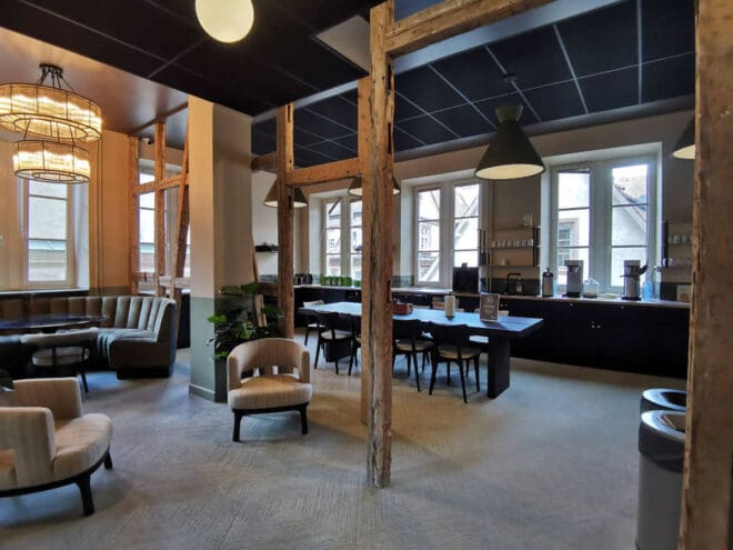 La tisanerie, espace de vie et cuisine de Now Coworking Strasbourg