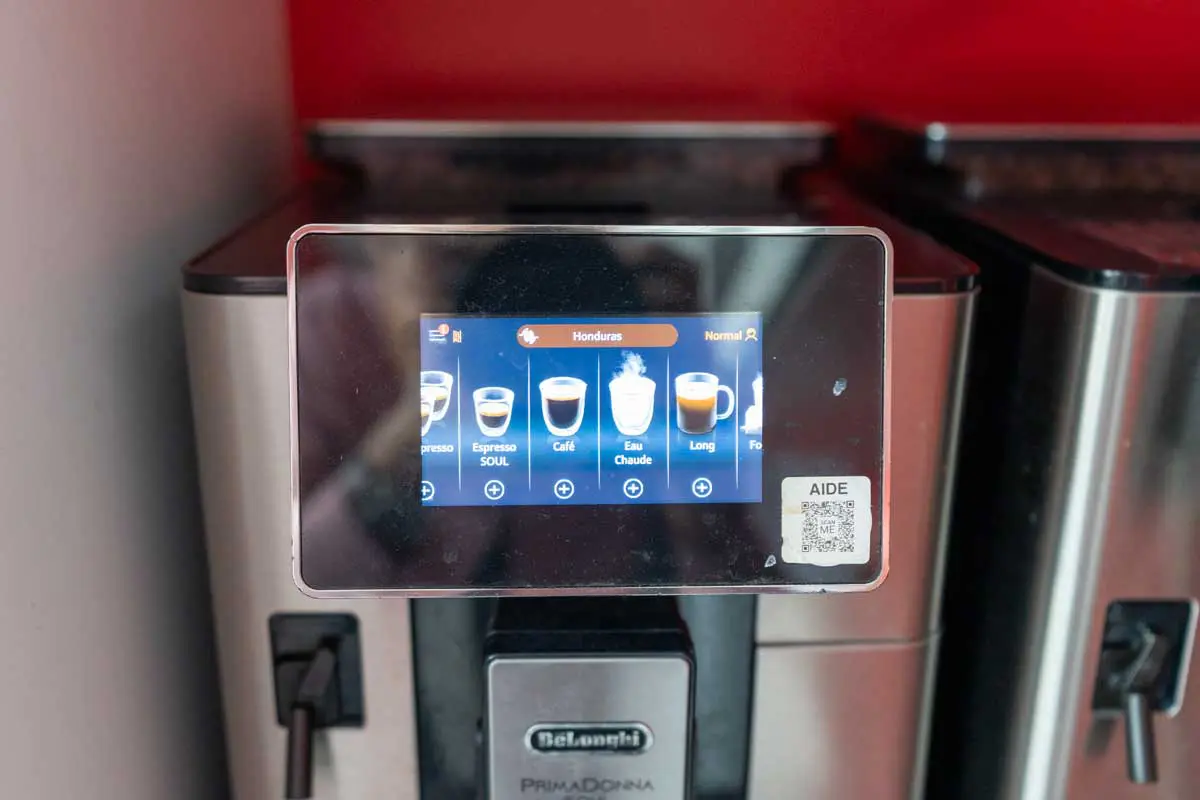 écran machine à café De'Longhi PrimaDona Soul