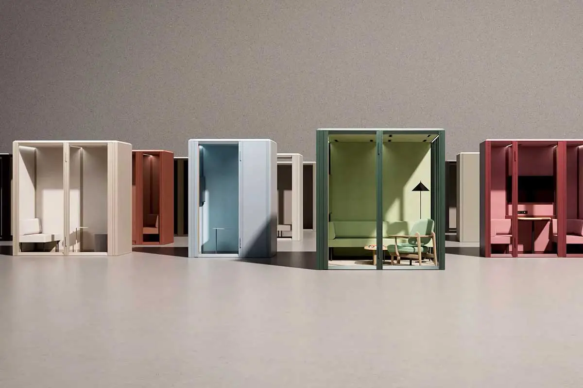 cabines acoustiques Modular Meet 2x2 de Mute