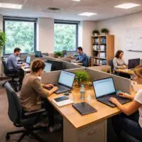 Un espace de coworking dans une entreprise