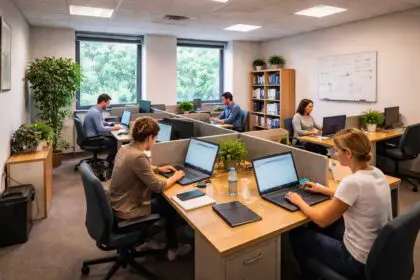 Un espace de coworking dans une entreprise