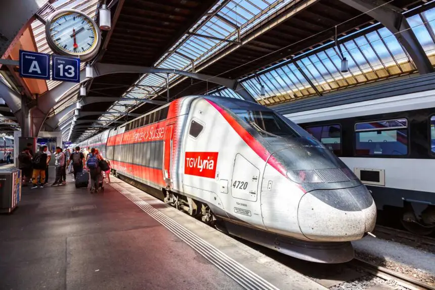 TGV Lyria en gare de Zurich